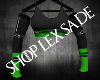 Fly Top Black/Green