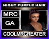 NIGHT PURPLE HAIR
