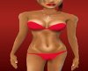 Racy red bikini