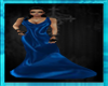[ID]Royal Blue Silk Gown