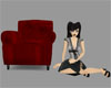 Red Chair w/6 poses