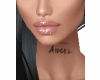 ANGEL tattoo cuello