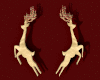 Reindeer Earrings Ruby
