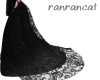 +over skirt black lace