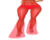 Red exotic flimsy pants