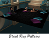 Black Rug Pillows Poses