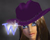 *W* Purple Cowboy Hat