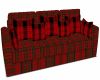 Red Tartan Single Sofa