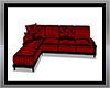 Red corner sofa