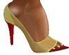 RED HEEL YELLOW SHOES