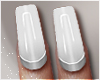 Fall Nails White/Silver