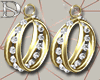 D| Earrings Gold