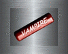 Red vampire word sticker