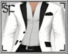 [SF]Bk-Wh Open Suit