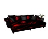 red and black rose sofa