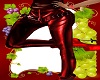 TD RED LEATHER PANTS