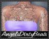 Claire Lavender + tattoo