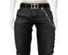 GRAY JEANS W CHAIIN