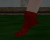 Fuzzy Red Winter Socks
