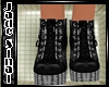 (JS) Leather Boots Black