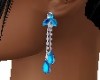 BLUE  GEMSTONE  EARRINGS