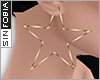 ::S::Gold Star Earrings