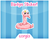 c; Pink Snake Badge