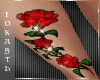 IO-Red Rose Leg Tatt