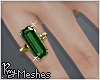 Emerald Cut Pinky Ring