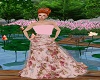 rose fur gown