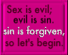  is evil;