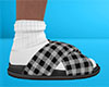 BW Slides Plaid (M)