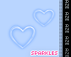 Blue Hearts Sparkles