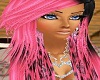 black pink hair