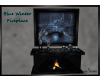 Blue Winter Fireplace