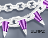 !!S Spike Choker Purple