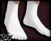 !D! White Open Toe Socks