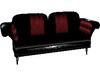 black wz red couch