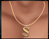 Gold S Necklace M/F