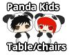 Panda kids table/chair