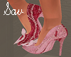 Pink Two of Hearts Heels