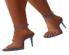 Blue Wrap Sandals