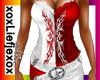[L] Red Tribel corset
