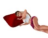 Red Sleep Pose w/Pillow