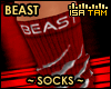 !T Red Beast Socks