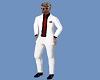 White Suit  Red Tie