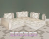Z Sage and Gold Sofa L