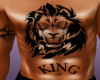 Lion/King Chest tatt (M)