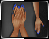 Neon Nails n Hands Blue