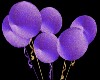 Purple glitter balloon
